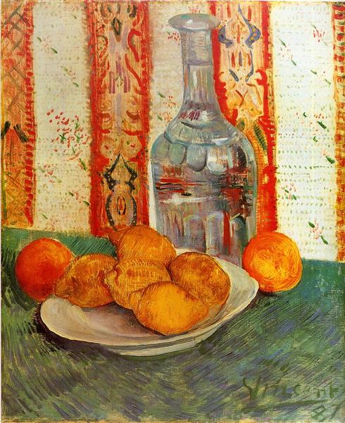 Still Life with Decanter and Lemons on a Plate, 1887 - Vincent van Gogh