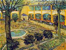 The Courtyard of the Hospital in Arles - Vincent van Gogh