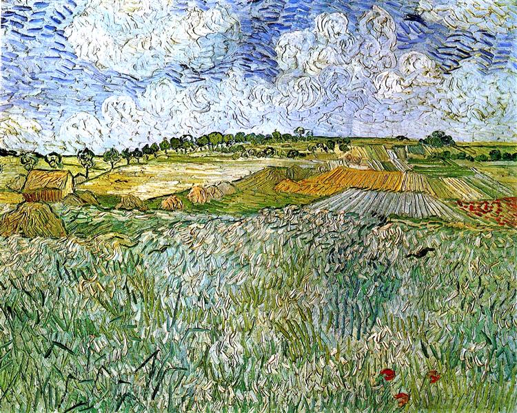 The Plain at Auvers, 1890 - Винсент Ван Гог