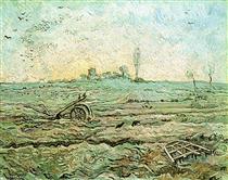 The Plough and the Harrow (after Millet) - Винсент Ван Гог