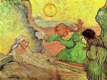 The Raising of Lazarus after Rembrandt - Vincent van Gogh