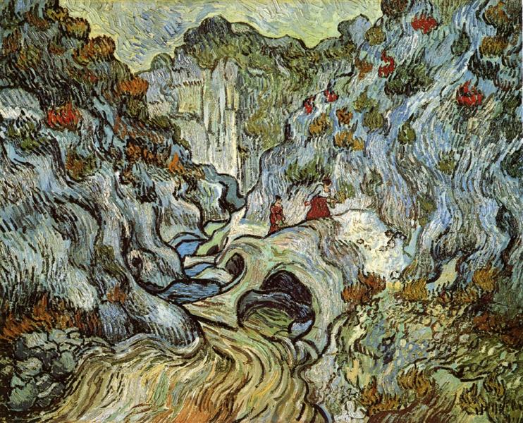 The ravine of the Peyroulets, 1889 - Vincent van Gogh