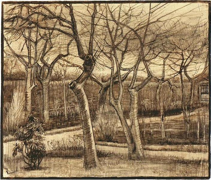 The Vicarage Garden, 1884 - Вінсент Ван Гог