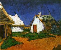 Three White Cottages in Saintes-Maries - Vincent van Gogh