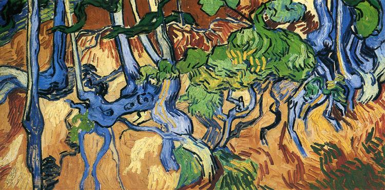 Racines d'arbres, 1890 - Vincent van Gogh