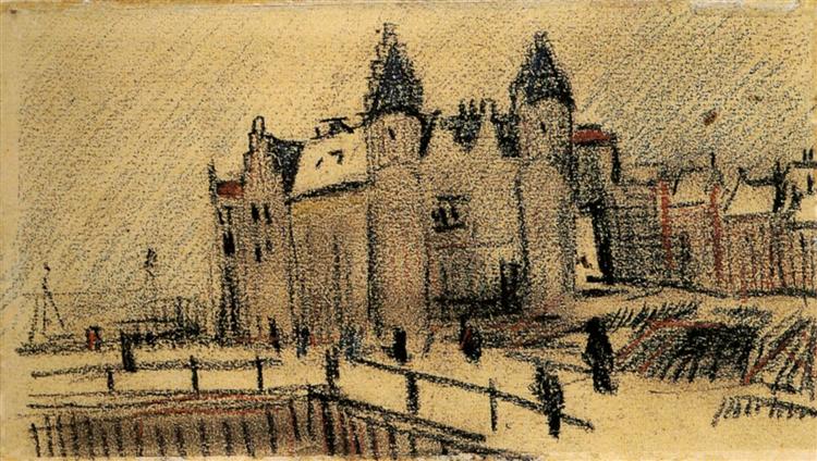View of Het Steen, 1885 - Vincent van Gogh
