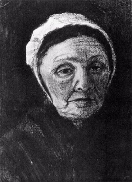 Woman with White Bonnet, Sien's Mother, 1882 - Vincent van Gogh