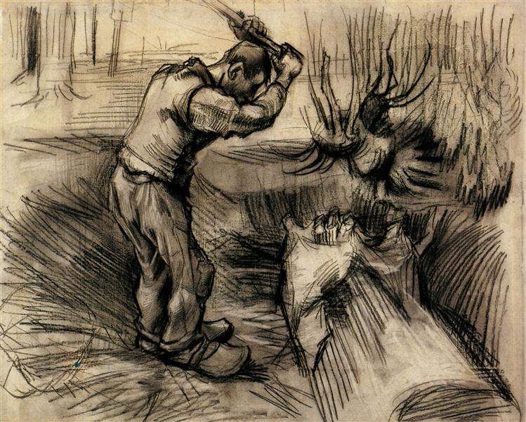 Woodcutter, 1885 - Вінсент Ван Гог