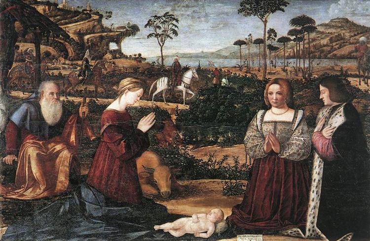 Holy Family with Two Donors, 1505 - Vittore Carpaccio