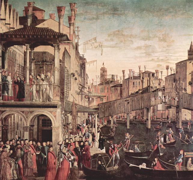 Wunder der Kreuzreliquie, 1494 - Vittore Carpaccio