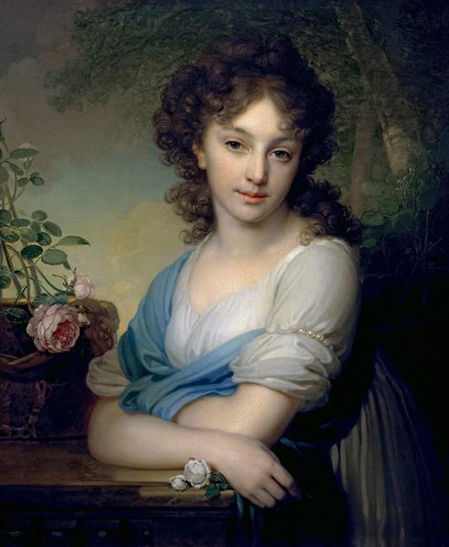 Portrait of Elena Alexandrovna Naryshkina, 1799 - Wladimir Lukitsch Borowikowski