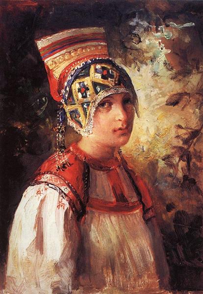A peasant woman, 1897 - Vladímir Makovski