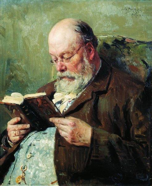 Portrait of academician Ivan Yanzhul, 1907 - Wladimir Jegorowitsch Makowski