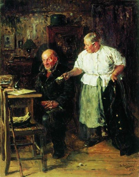 Reprimand, 1883 - Vladímir Makovski