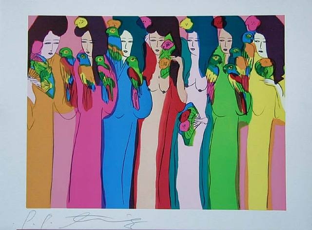 Ladies in a Row, 1981 - Walasse Ting