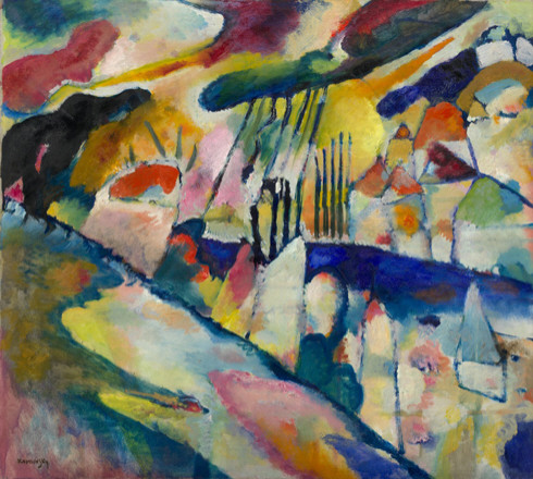 Landscape with Rain, 1913 - Василий Кандинский
