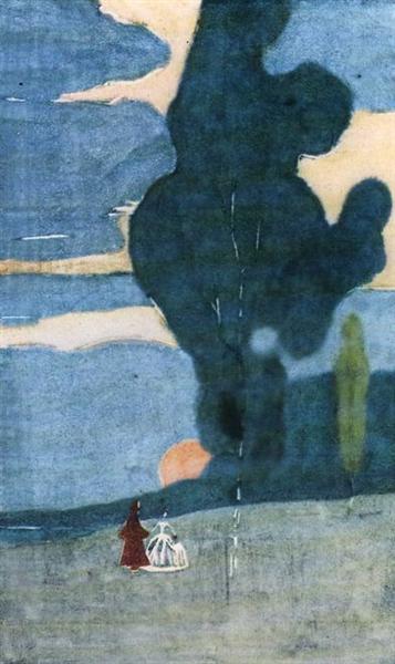 Rising of the moon, 1903 - Василий Кандинский