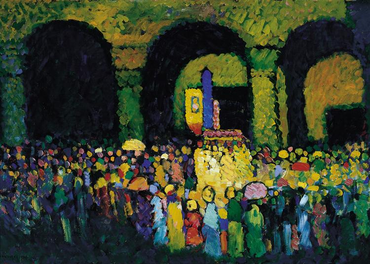 Кірха святого Людвіга в Мюнхені, 1908 - Василь Кандінський