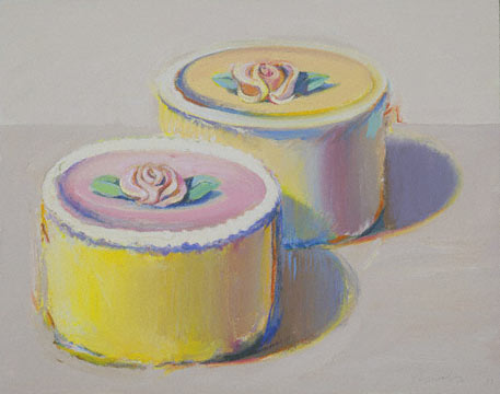 Rosebud Cakes, 1995 - Wayne Thiebaud
