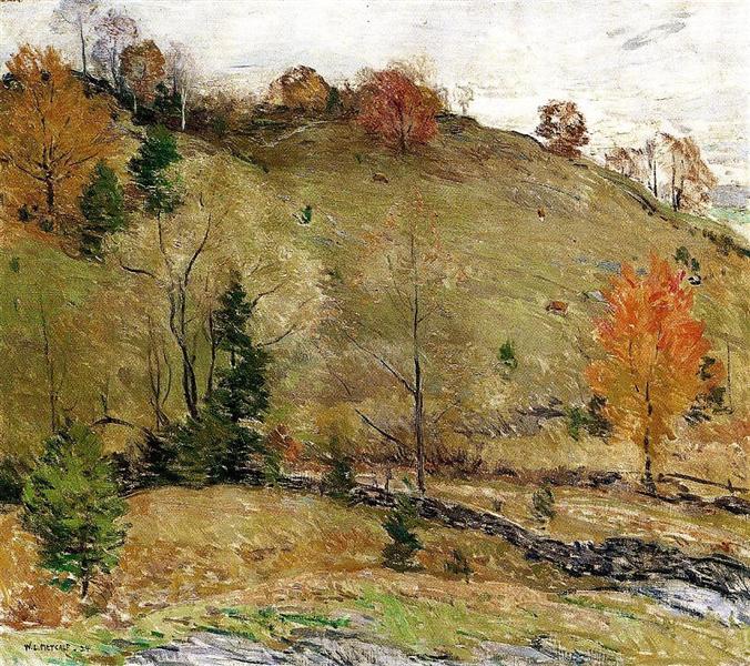 Hillside Pasture, 1924 - Willard Metcalf