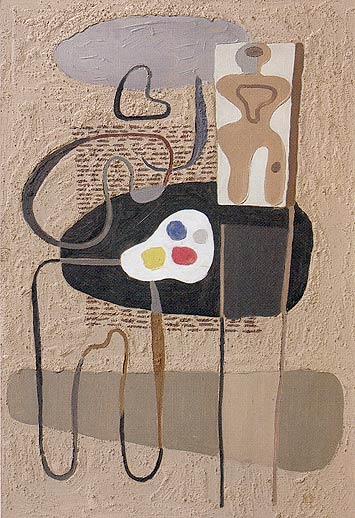 Painter with Palette, 1933 - Willi Baumeister