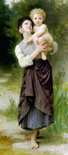 Brother and Sister, 1887 - Адольф Вільям Бугро