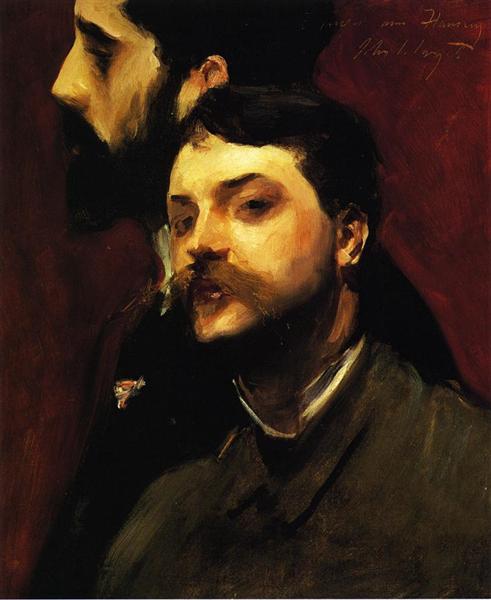 Francois Flameng and Paul Helleu, c.1882 - c.1885 - Джон Сингер Сарджент