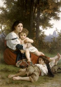 Mother and Children - William-Adolphe Bouguereau