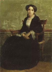 Portrait de Céline Bouguereau, cousine de l'artiste - William Bouguereau