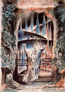 Dante and Virgil at the Gates of Hell - William Blake