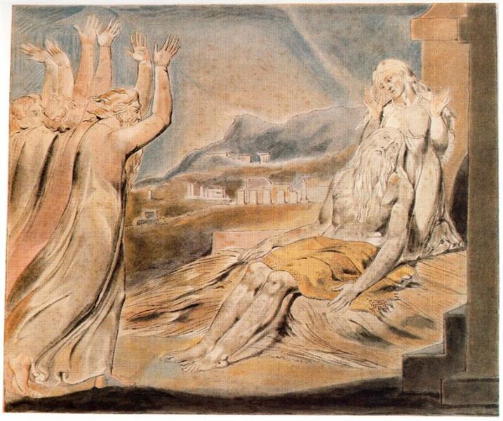 Illustration to Book of Job - William Blake - WikiArt.org