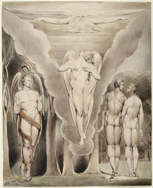 Illustration to Milton`s Paradise Lost, 1807 - William Blake
