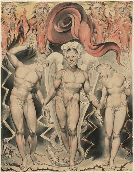 Illustration to Milton`s Paradise Lost, 1808 - William Blake