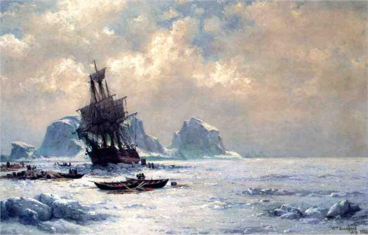Caught in the Ice, 1882 - Уильям Брэдфорд