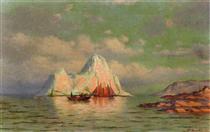 Fishing Boats on the Coast of Labrador - William Bradford