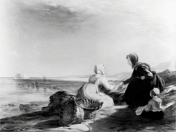 Fisherwomen on the Coast near Boulogne, 1830 - Уильям Коллинз