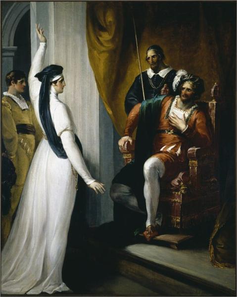 Isabella appealing to Angelo, 1793 - Вільям Гамільтон