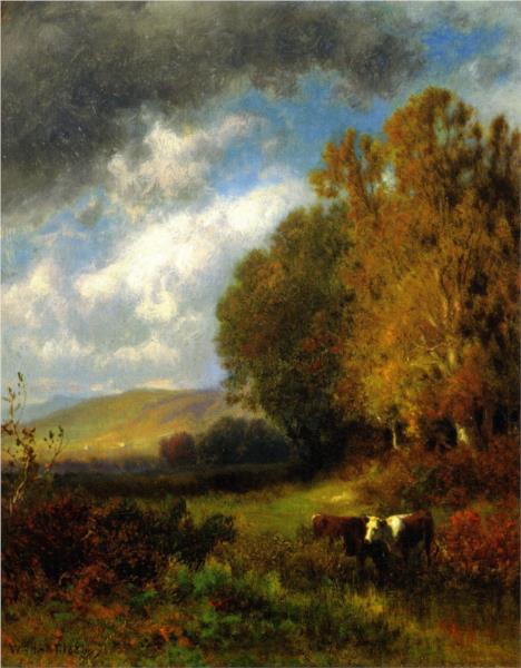 Autumn Pasture, 1881 - Уильям Харт
