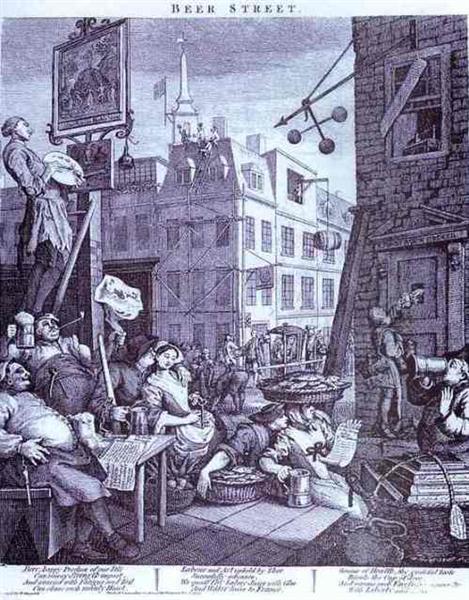 Beer Street, 1751 - 威廉·贺加斯