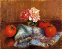 Roses and Perimmons - William James Glackens