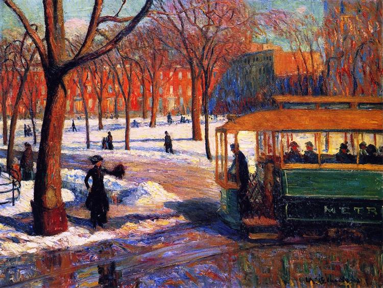 The Green Car, 1910 - William James Glackens
