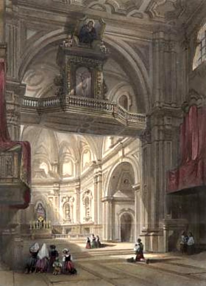 Church of Santa Maria Del Carmine, Naples, 1840 - Уильям Лейтон Лейтч