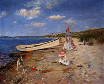 A Sunny Day at Shinnecock Bay - William Merritt Chase