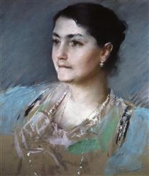 Portrait of Mrs. William Chase - Уильям Меррит Чейз