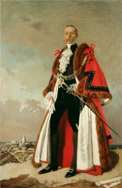 Ernest Egbert Blyth, Last Mayor & First Lord Mayor of Norwich, 1911 - William Orpen