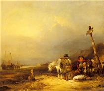 On The South Coast - William Shayer