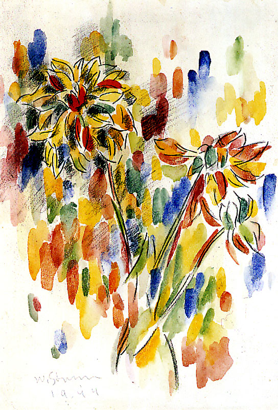 KWIATY, 1944 - Wladyslaw Strzeminski - WikiArt.org