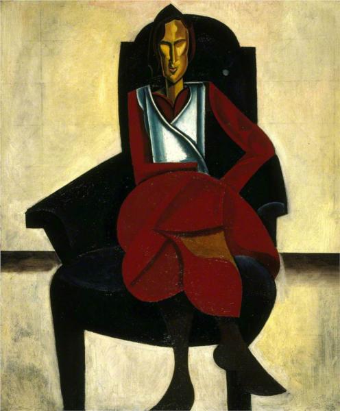 Seated Figure, 1921 - Wyndham Lewis
