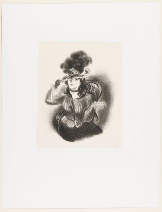 Girl in Feathered Hat - (The Feathered Hat), 1928 - Yasuo Kuniyoshi