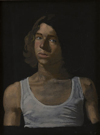Study of Dominic's portrait, 1973 - Yiannis Tsaroychis